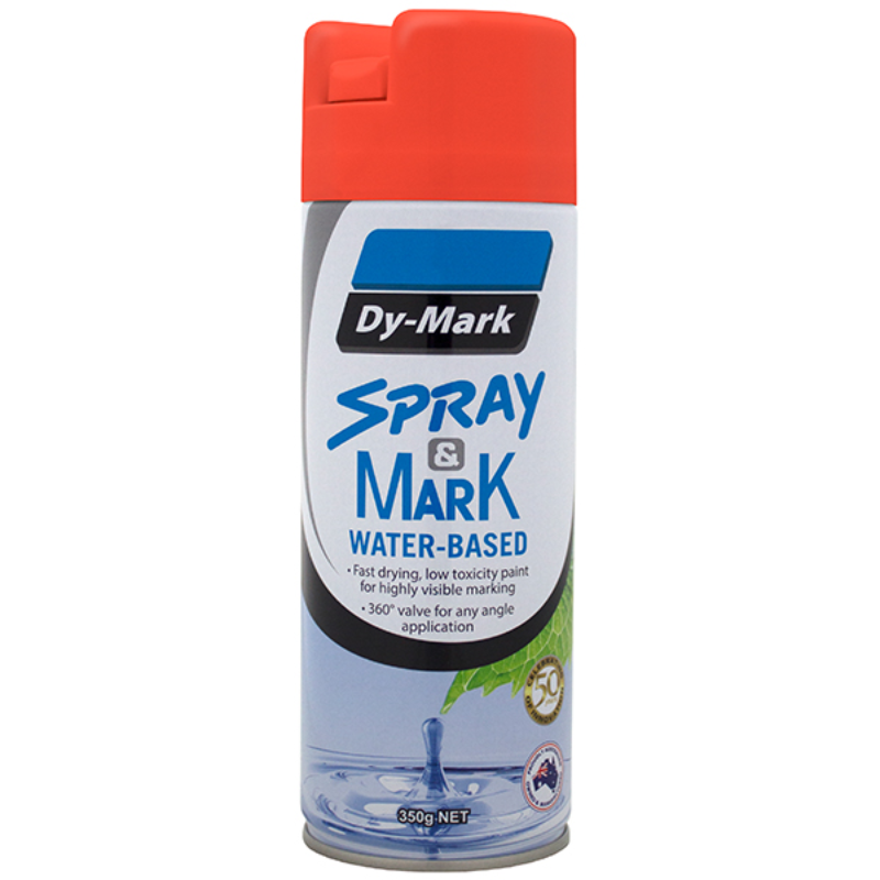 DYMARK SPRAY & MARK WATERBASED FLURO ORANGE